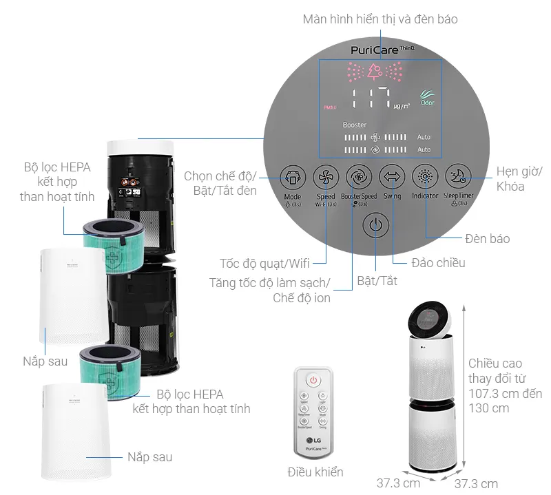Máy lọc không khí LG AS10GDWH0