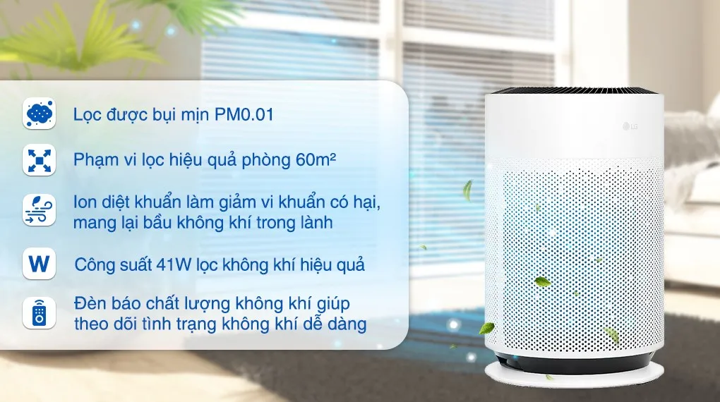 Máy lọc không khí LG AS60GHWG