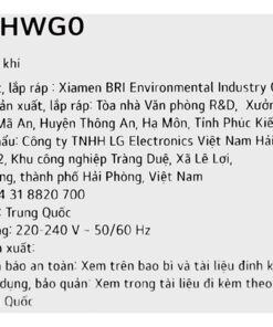 Máy lọc không khí LG AS60GHWG
