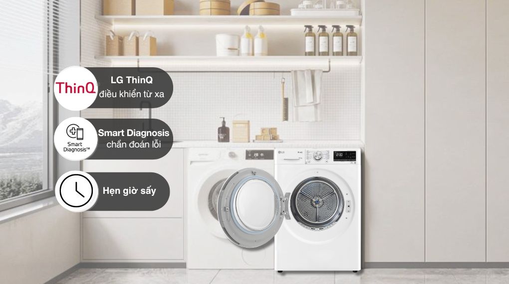 Máy sấy LG 10.5 Kg DVHP50W