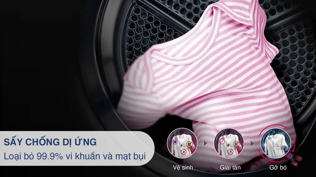 Máy sấy LG 10.5 kg DVHP50B
