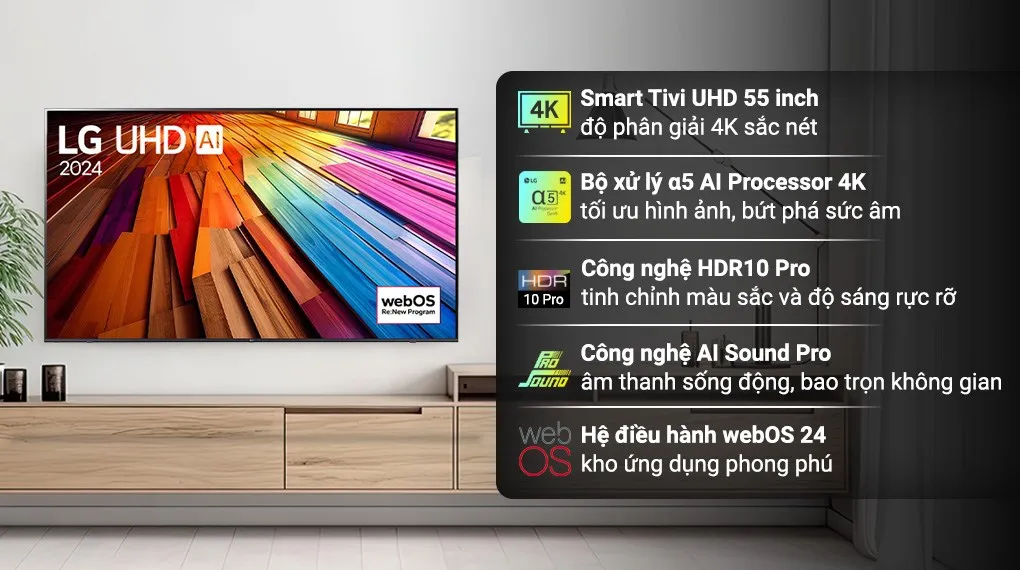 Tivi LG 55UT8050PSB