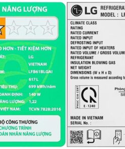 Tủ lạnh LG 617L LFB61BLGAI