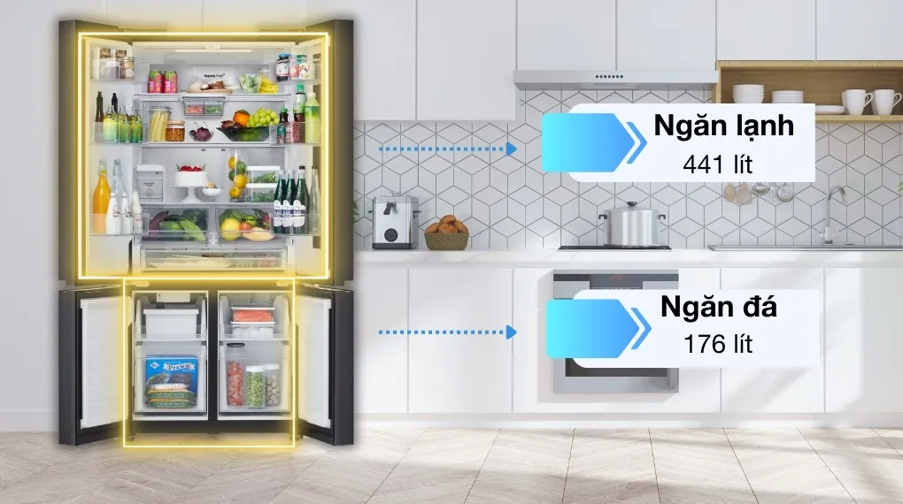 Tủ lạnh LG 617L LFB61BLGAI
