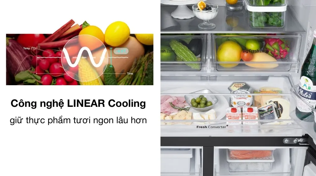 Tủ lạnh LG 617L LFB61BLGAI