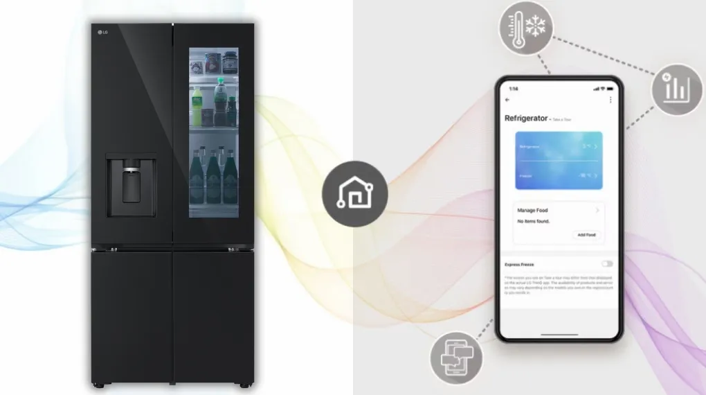 Tủ lạnh LG LFD61BLGAI