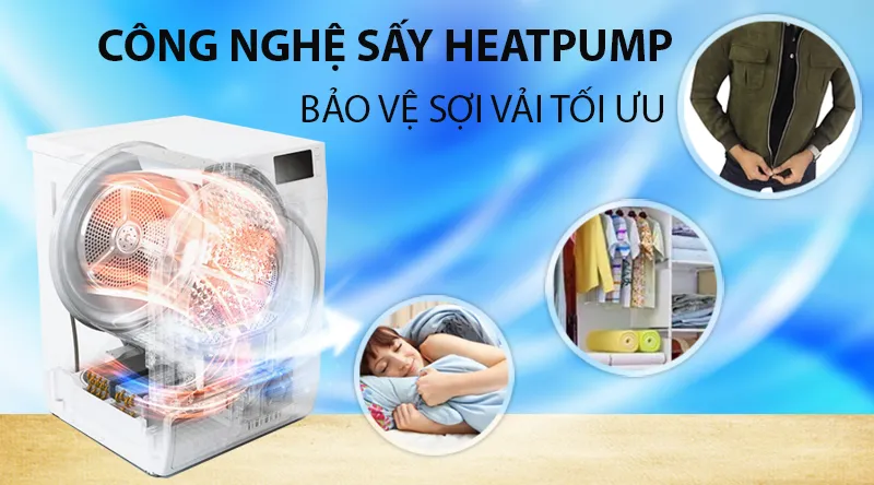 máy sấy LG 9 Kg DVHP09W