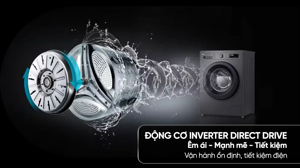 Máy giặt sấy LG Inverter giặt 9 kg - sấy 5 kg FB1209D5M