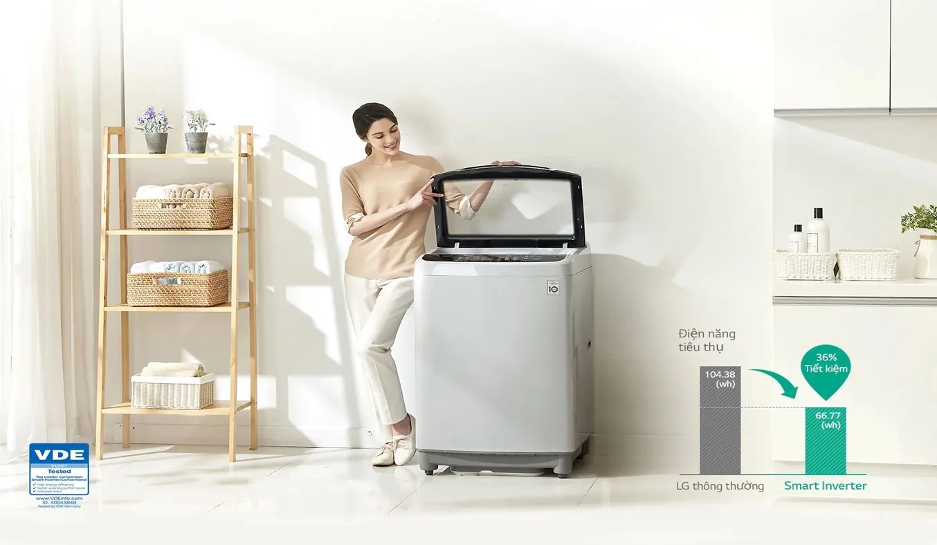 Máy giặt LG Inverter 10.5 kg T2350VS2W