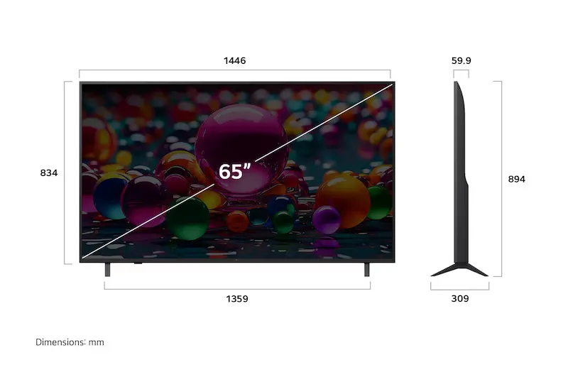 TV chuyên dụng LG UHD AI 4K 65 inch 65UA841CPSA TV chuyên dụng LG UHD AI 4K 65 inch 65UA841CPSA